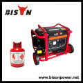 BISON (CHINA) Marca de fábrica Potencia de salida real LPG 4000Watts Generador del metano del biogás